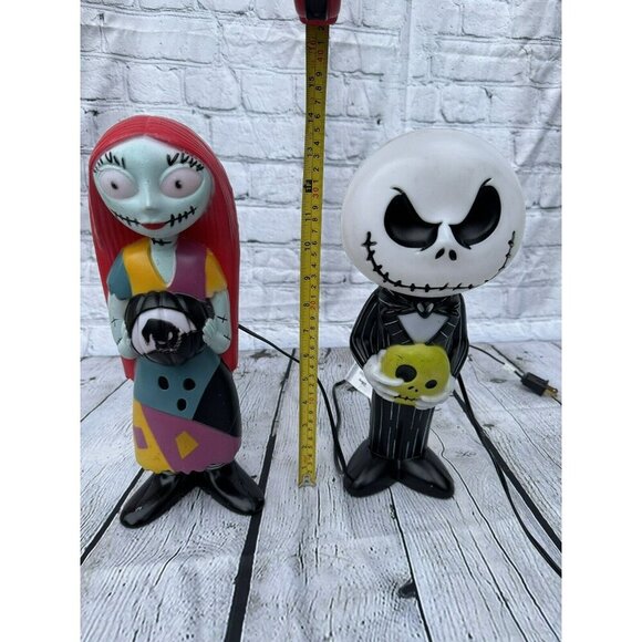 Nightmare Before Christmas Halloween Oogie Sally Jack Skellington Blow Mold Set - Picture 12 of 16